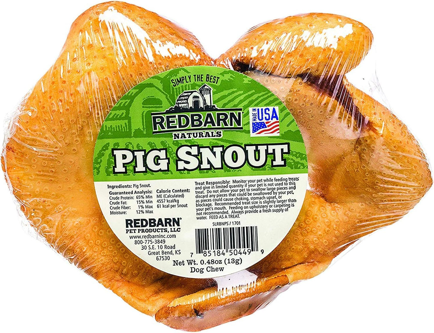 RedBarn Pig Snout Treat for Dogs