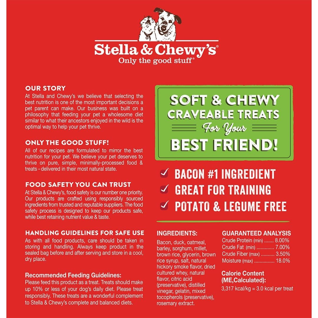 Stella & Chewy's Crav'n Bac'n Bites Bacon & Duck Dog Treats