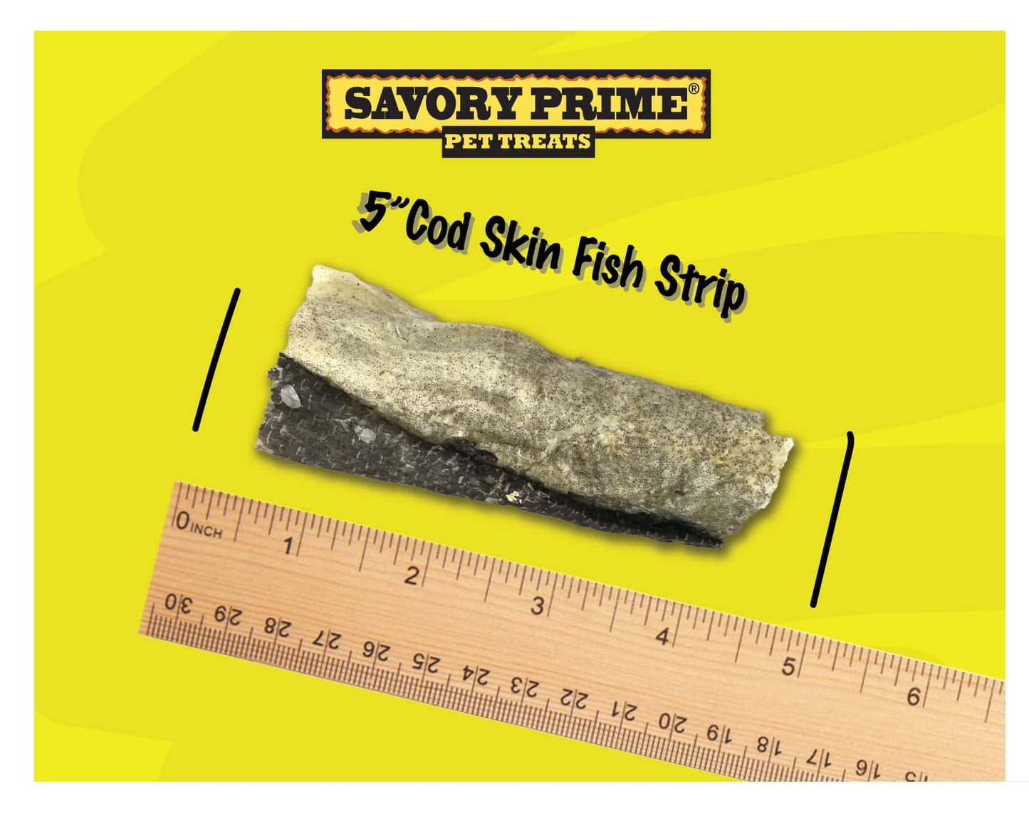 Savory Prime Cod Skin Fish Strips Treats for Dogs