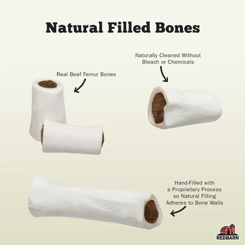 Redbarn Natural Cheese & Bacon Flavor Filled Bone For Dogs