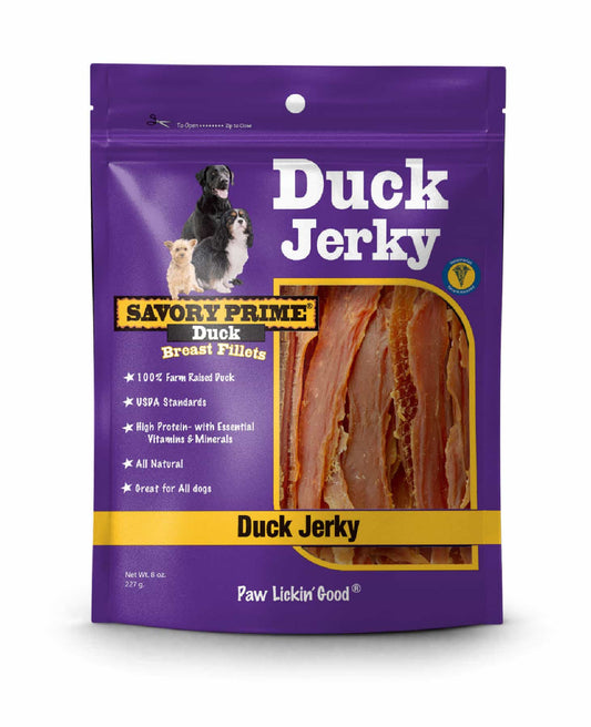 Savory Prime Duck Jerky Treats for Dogs
