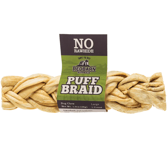 Redbarn Puff Braid Dog Treat