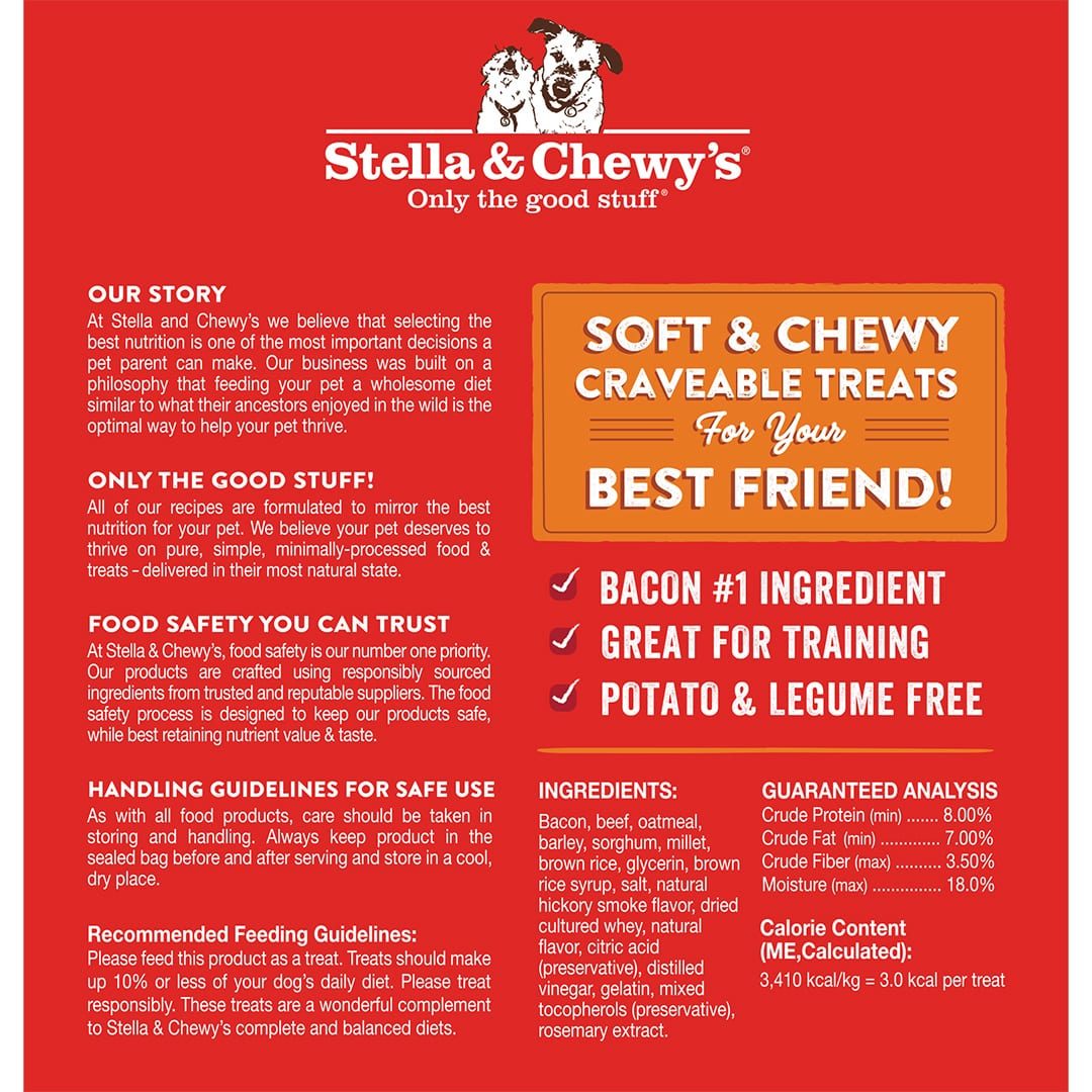 Stella & Chewy's Crav'n Bac'n Bites Bacon & Beef Dog Treats