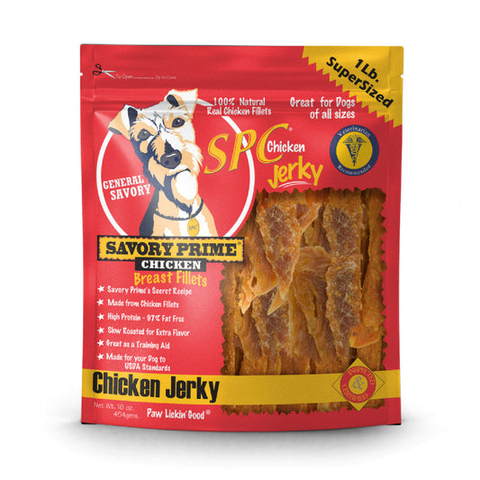 Savory Prime Natural Chicken Jerky Treats for Dogs